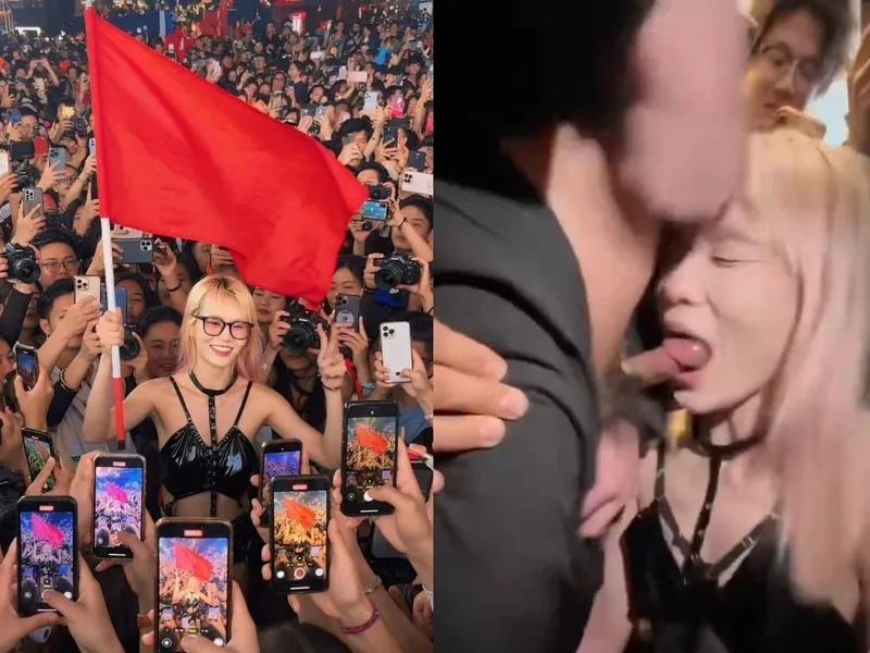 Cô giáo tiểu học mút của quý người lạ trên đường